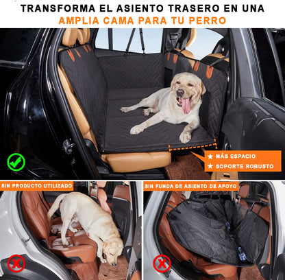 PetViajero™ Extensor de Asiento de Coche con Fondo Rígido